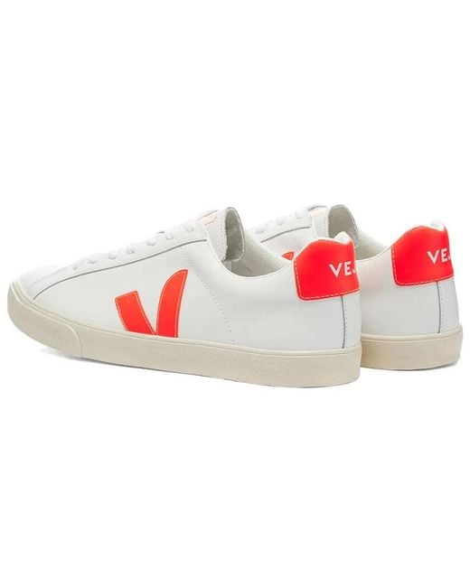 Veja White Esplar Lace-Up Flou'