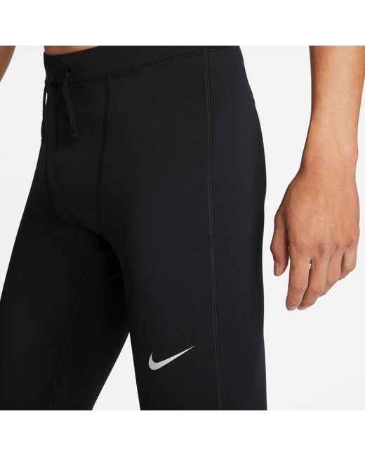 Nike Blue Dri-Fit Challenger Running Tights for men