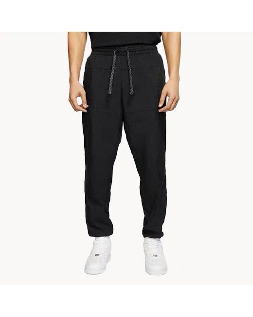 Nike Black Flight As M Nk Flight Pant Colorblock Basketball Sports Long Pants for men