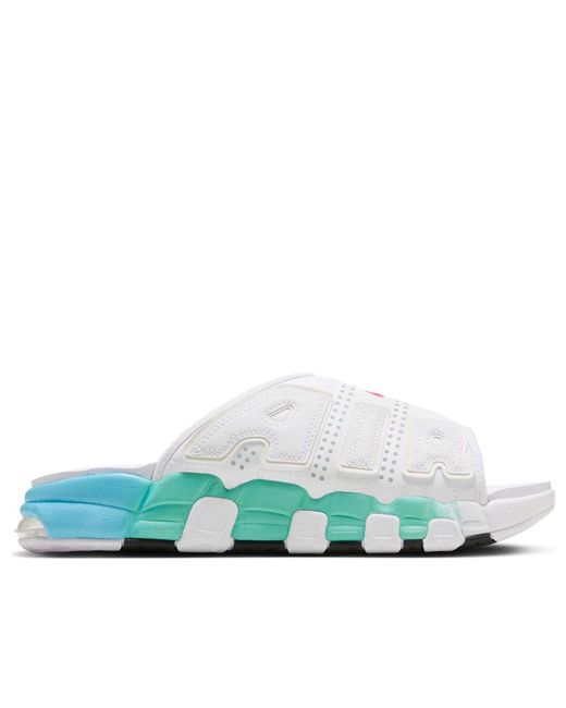 Nike Blue Air More Uptempo Slide 'Aqua' for men