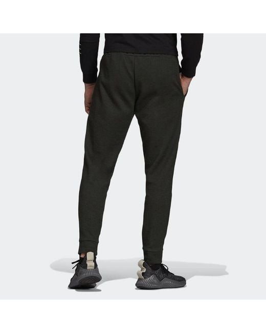 Adidas Black Sports Knit Bundle Feet Straight Long Pants for men