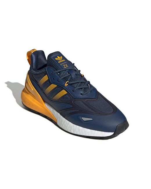 Adidas Blue Zx 2K Boost 2.0 'Crew Semi Solar' for men