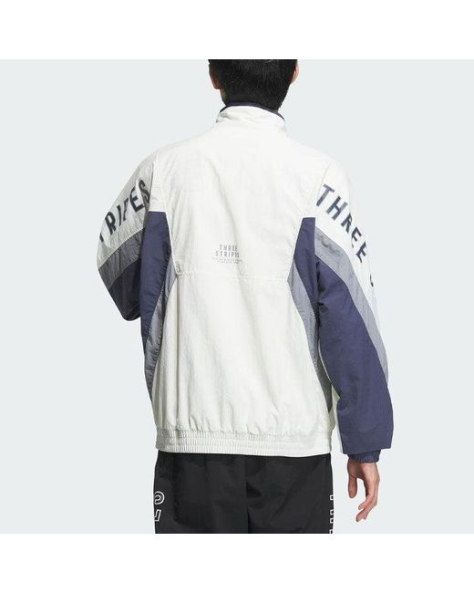 Adidas White Word Woven Jacket Asia Sizing for men