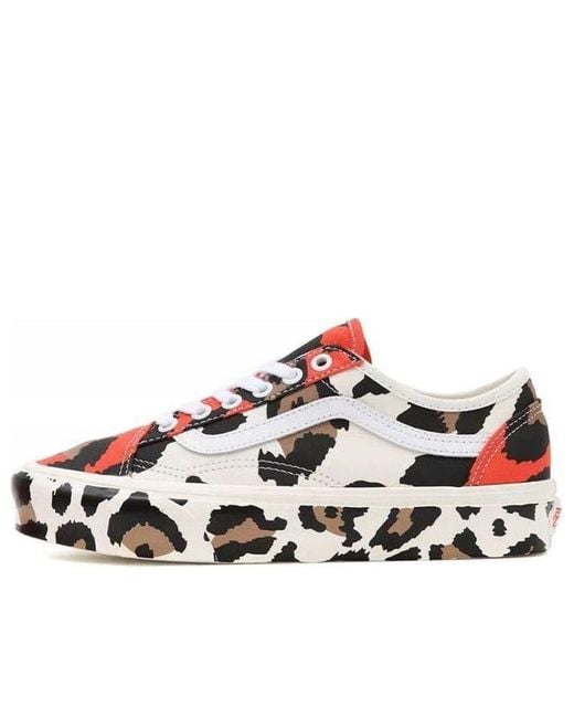 Vans White Animal Old Skool Tape Sneakers Black for men