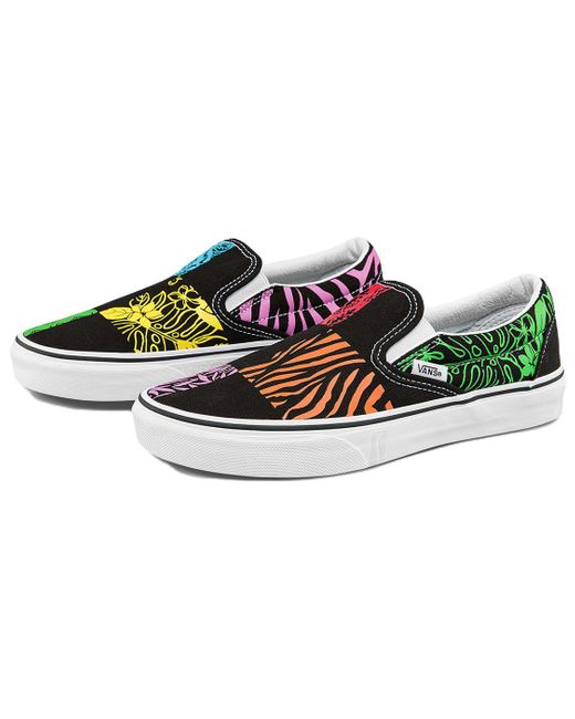 Vans Green Slip-On Classic X Crayola Multi' for men