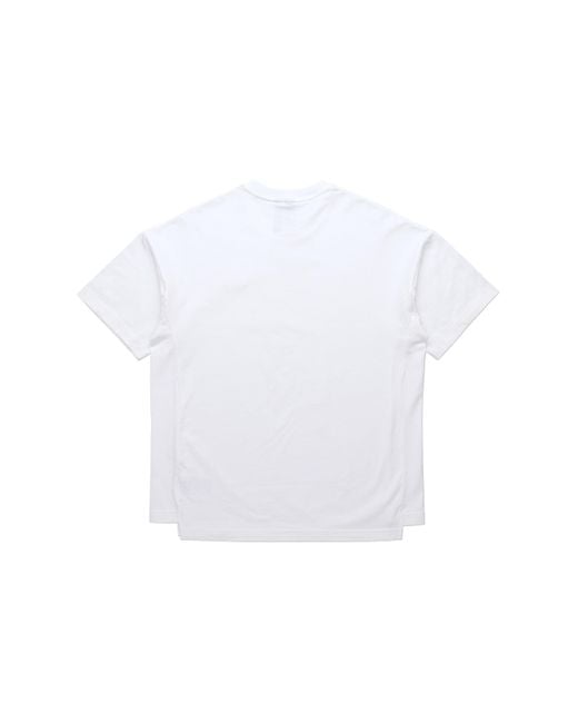 Adidas White Solid Color Round Neck Sports Short Sleeve for men