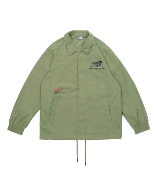 New Balance Green Casual Lifestyle Coat
