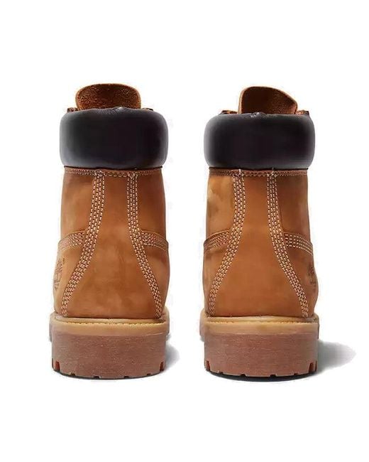 Timberland Brown Premium 6 Inch Waterproof Boot 'Wheat Nubuck' for men