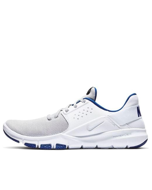 Nike White Flex Control 3 'Wolf Deep Royal' for men
