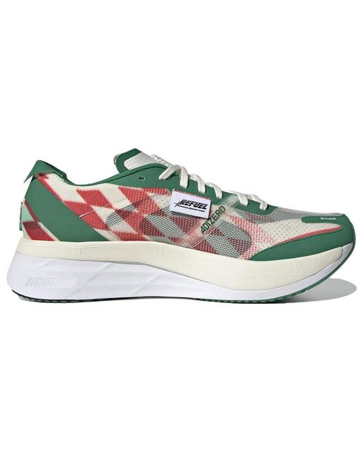Adidas White Adizero Boston 11 'Refuel' for men