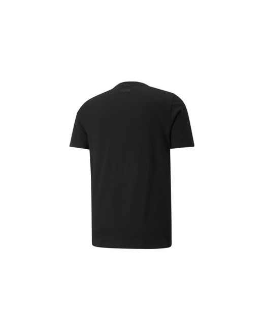 PUMA Black Qualifier Basketball Short Sleeve T-Shirt for men
