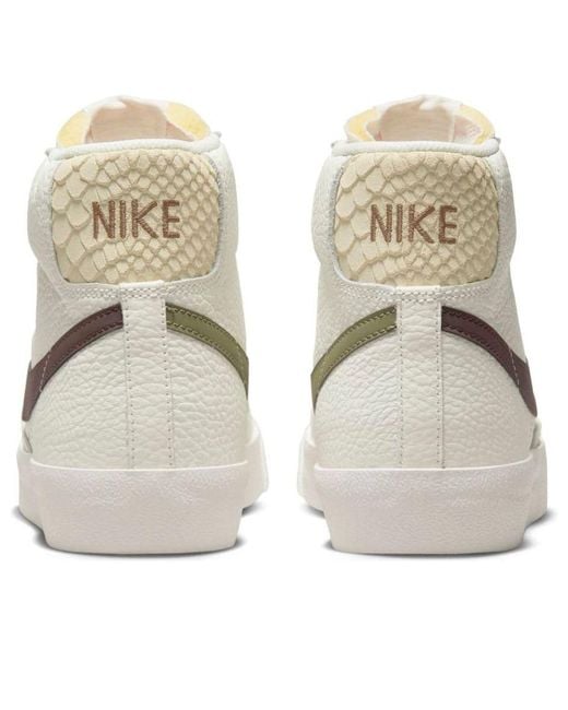 Nike White Blazer Mid 'Python Heel' for men
