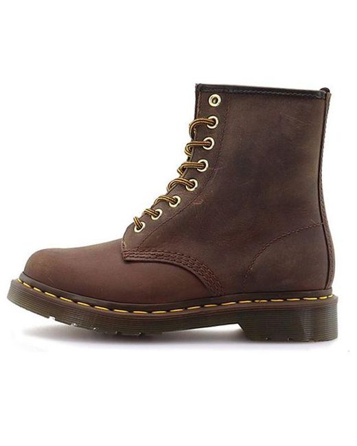 Dr. Martens Brown 1460 Aztec Crazyhorse Martin Boots Couple Style for men
