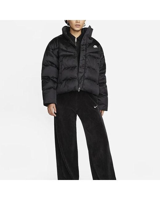 Nike Black (Wmns) Therma-Fit City Series Synthetic Fill Shine Jacket
