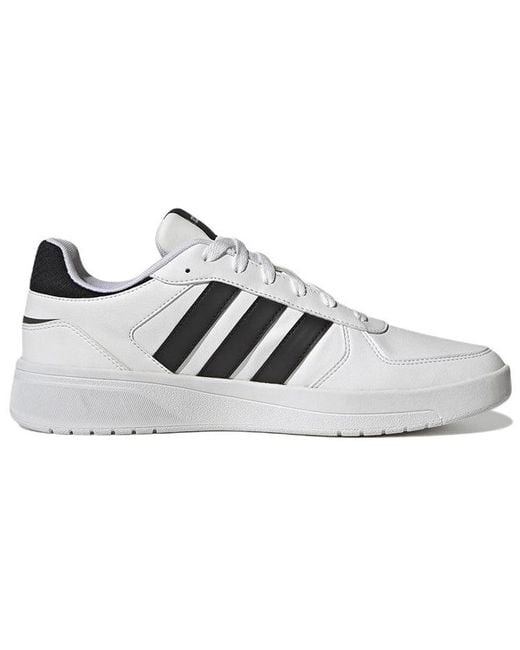 Adidas White Courtbeat Court Lifestyle Shoes 'Core' for men