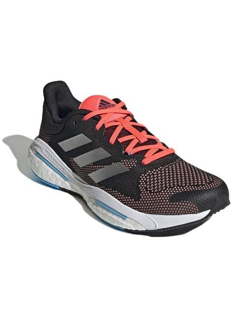 Adidas Black Solarglide 5 'Carbon Metallic Turbo' for men