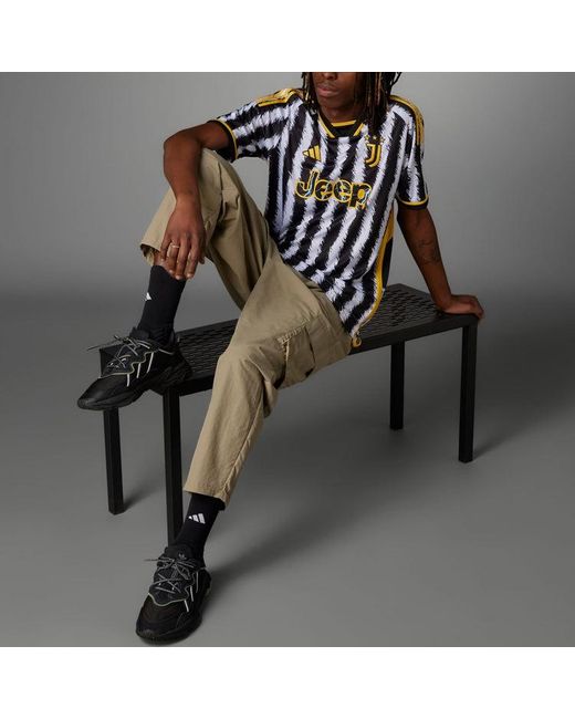 Adidas Black Juventus Home Shirt 2023 2024 Adults for men