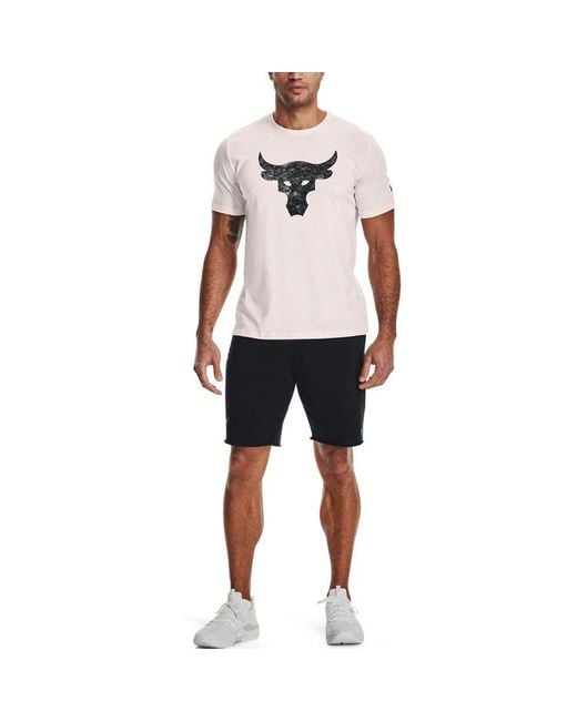 Under Armour Blue Project Rock Brahma Bull Short Sleeve T-Shirt for men
