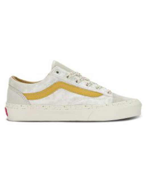 Vans White Style 36 Leather Pop