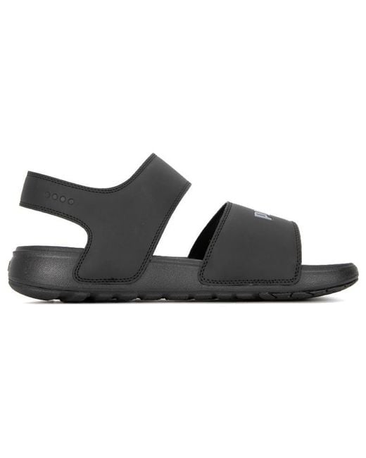 PUMA Black Softride Sandal Pure Tile' for men