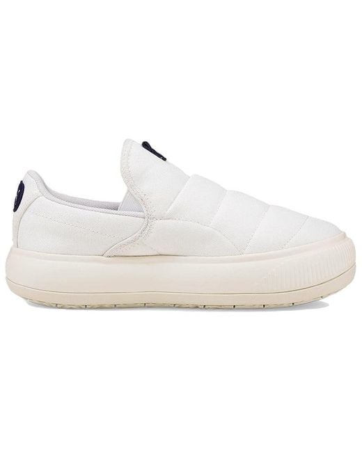 PUMA White (Wmns) Suede Mayu Slip-On Canvas Marshmallow'