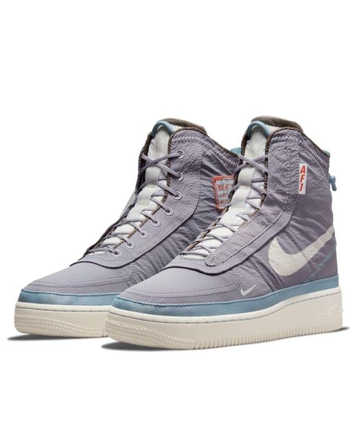 Nike Blue (Wmns) Air Force 1 Shell 'Provence Fan'