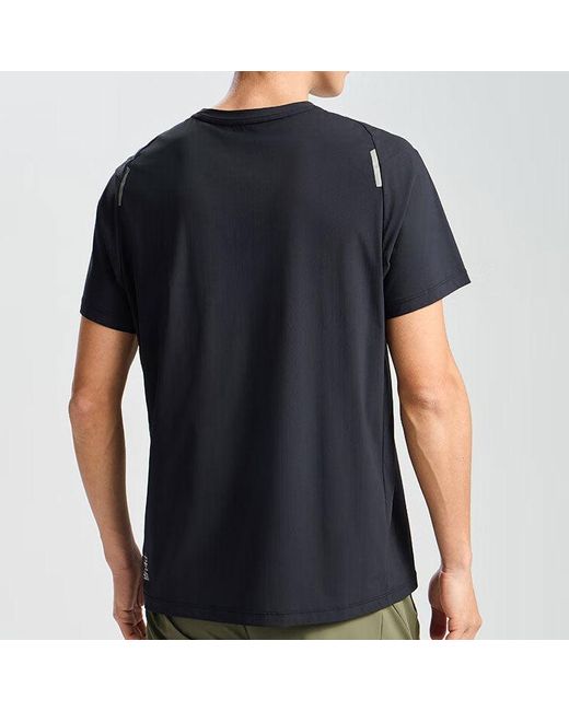 Asics Black Short Sleeved Running Top Asia Sizing 'Performance' for men
