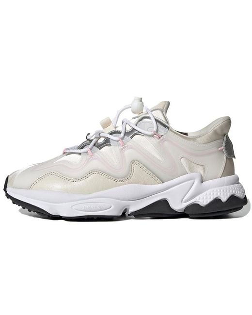 Adidas White Ozweego Plus