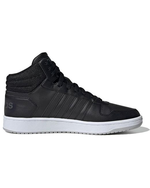 Adidas Black Hoops 2.0 Mid for men