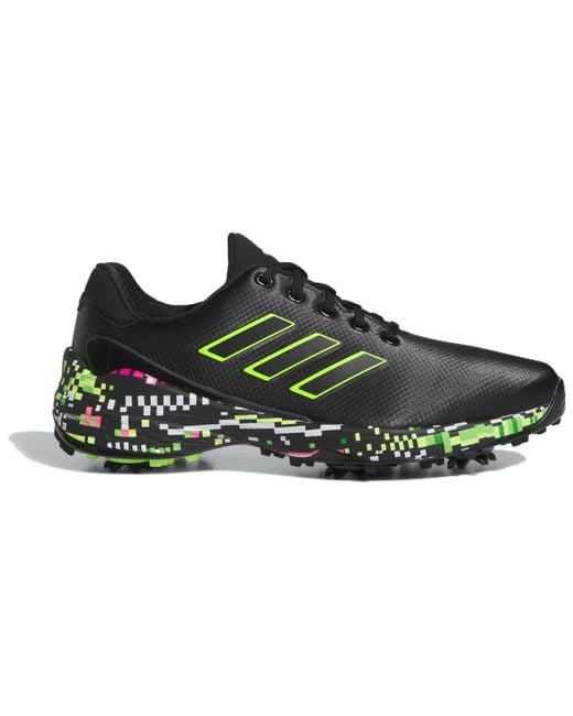 Adidas Black Zg23 Glitch Boost Lucid Lemon' for men