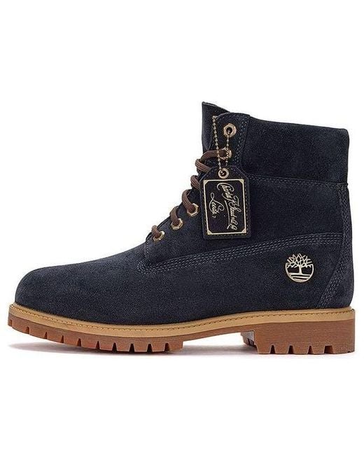 Timberland Blue C.F. Stead Suede Heritage 6 Inch Boot 'Dark Suede' for men