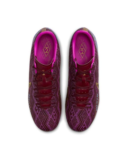 Nike Red Kylian Mbapp X Zoom Mercurial Vapor 15 Academy Mg 'Dark Beetroot' for men