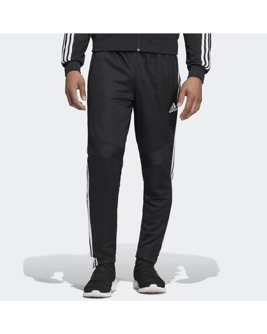 Adidas Black Tiro19 Tr Pnt Applique Football Sports Long Pants for men