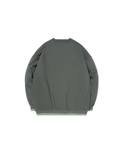 Li-ning Gray Stylish Loose Round Neck Pullover for men