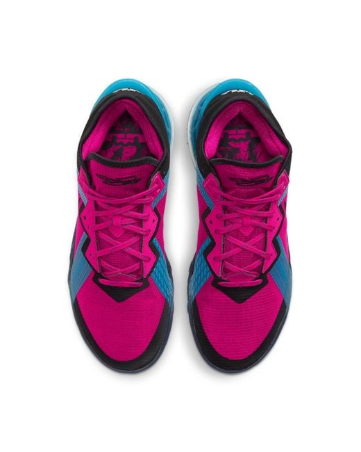 Nike Blue Lebron 18 Low 'Neon Nights' for men