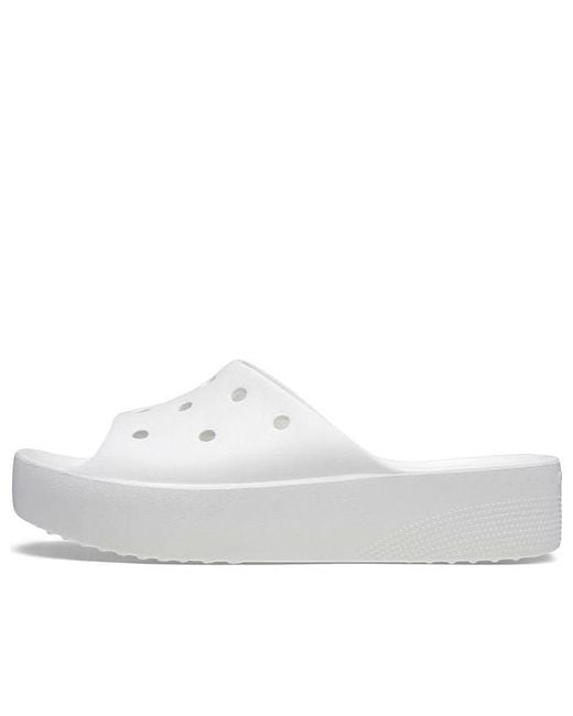 CROCSTM White (Wmns) Classic Platform Sandals