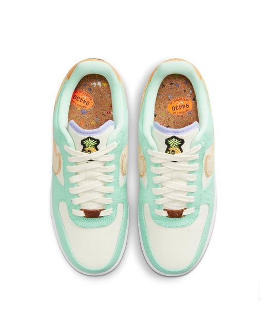 Nike Blue (Wmns) Air Force 1 '07 Lx 'Happy Pineapple'