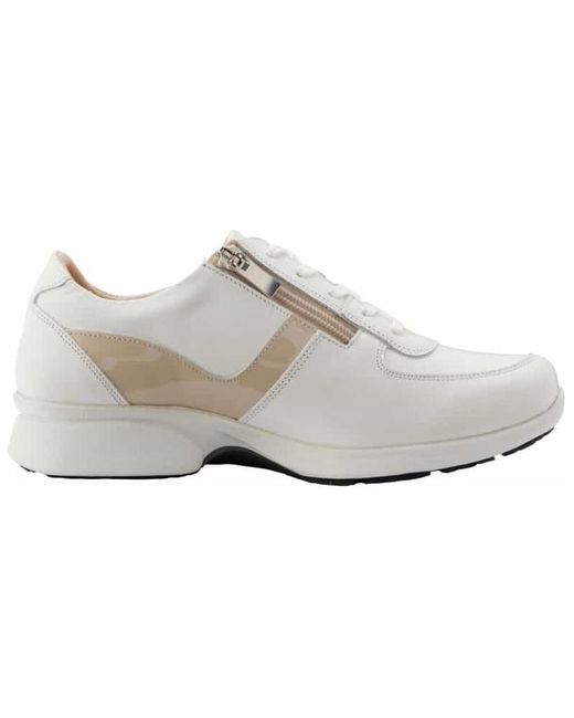 Asics White (Wmns) Pedala Ladies 4E Tan'