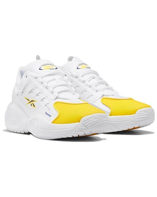 Reebok White Solution Mid Collegiate' for men