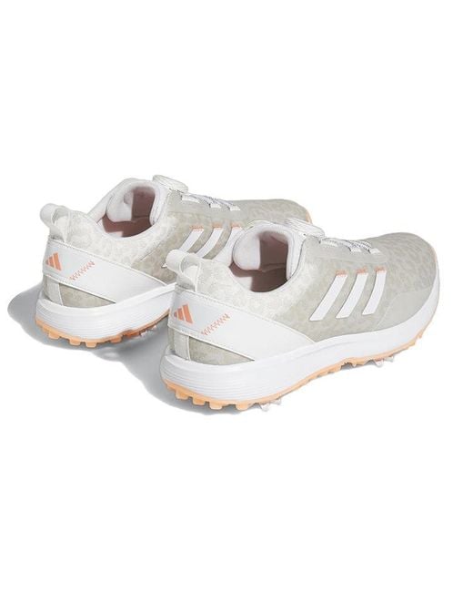 Adidas White (Wmns) S2G Boa Spiked Golf Shoes 'Cloud Coral Fusion'