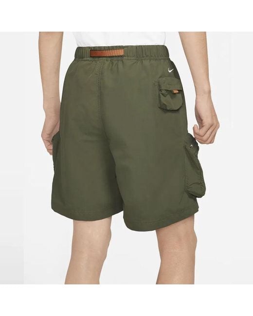 Nike Green Acg Snowgrass Solid Color Cargo Shorts Gift To Boyfriend for men