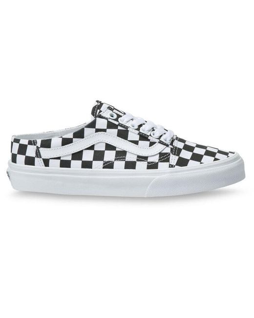 Vans Checkerboard Old Skool Mule Chessboard White/black for Men | Lyst
