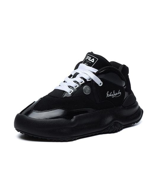 Fila Black (Wmns) Fashion Sneakers Low-Top Running Shoes