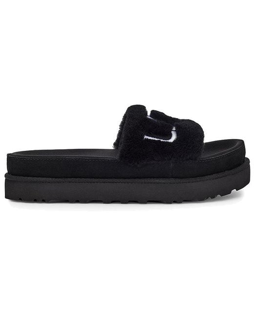 Ugg Blue (Wmns) Laton Fur Slide Slippers