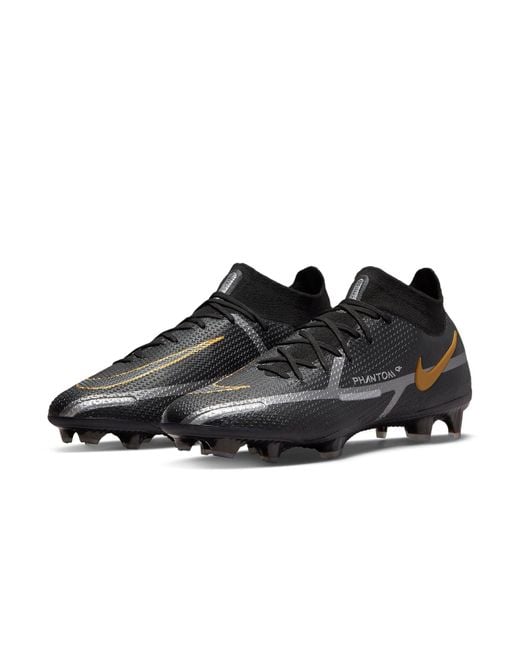 Nike Black Phantom Gt2 Elite Df Fg Metallic' for men