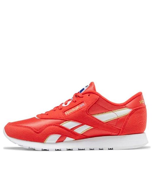 reebok classic nylon red