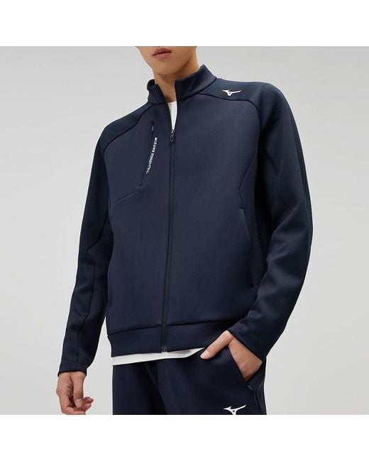 Mizuno Blue Essential Jacket for men