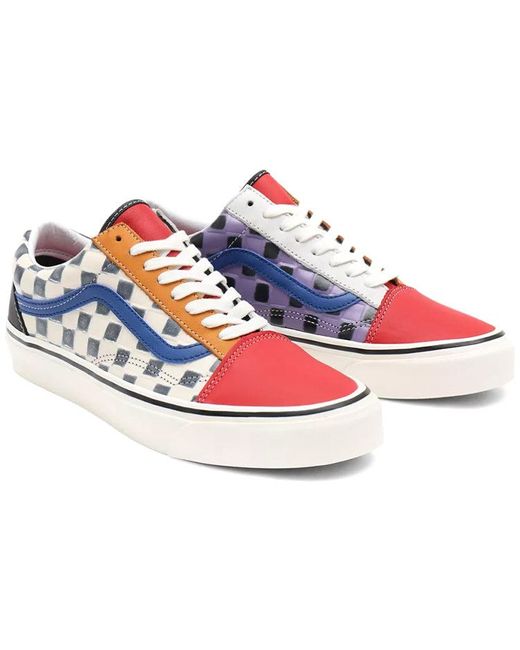 Vans Blue Old Skool 36 Dx Low-Top Sneakers for men