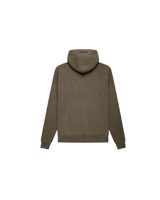 Fear Of God Green Fw21 Knit Pullover Logo Hoodie 'Harvest' for men