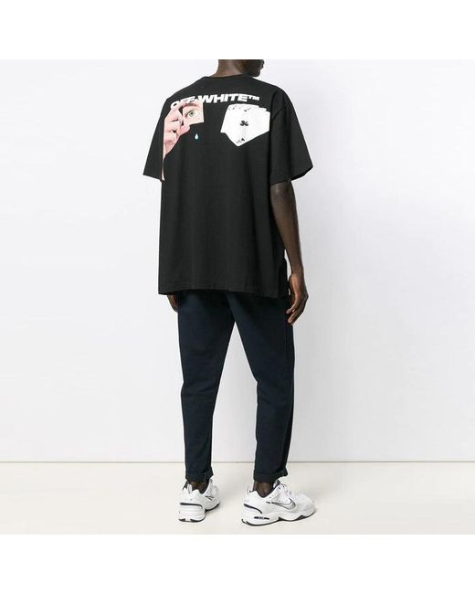 Off-White c/o Virgil Abloh Black C/O Virgil Abloh Hand Card Over Tee for men